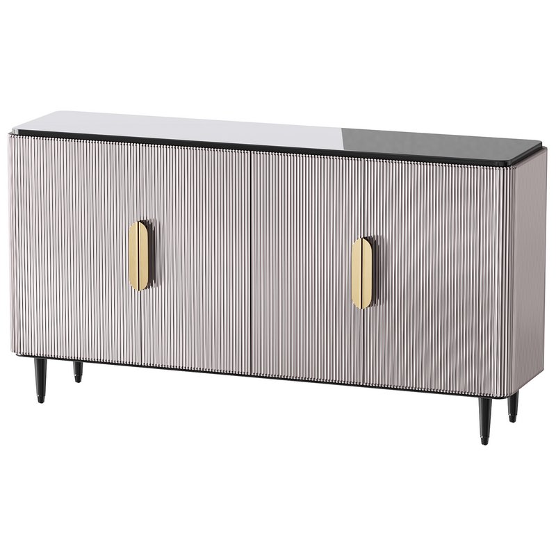 Modern Sideboard Buffet Black Kitchen - Image 2