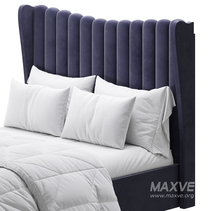 Octavia Velvet-Finish Ottoman Bed I - Image 3