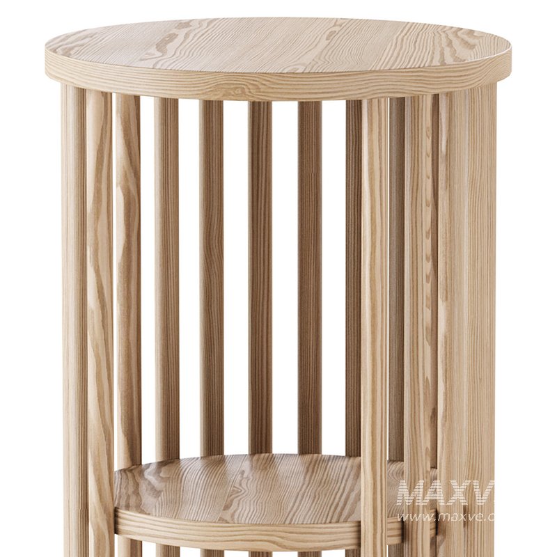 Solid Wood Side Table - Image 3