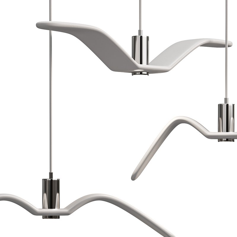 Hanging plastic Led Lamp Bird - Image 1