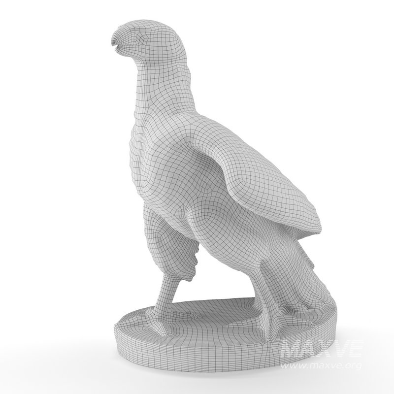 wooden eagle sculpture - Image 3