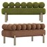 Oxley Savona Brushed Brass Bench - Thumbnail 1