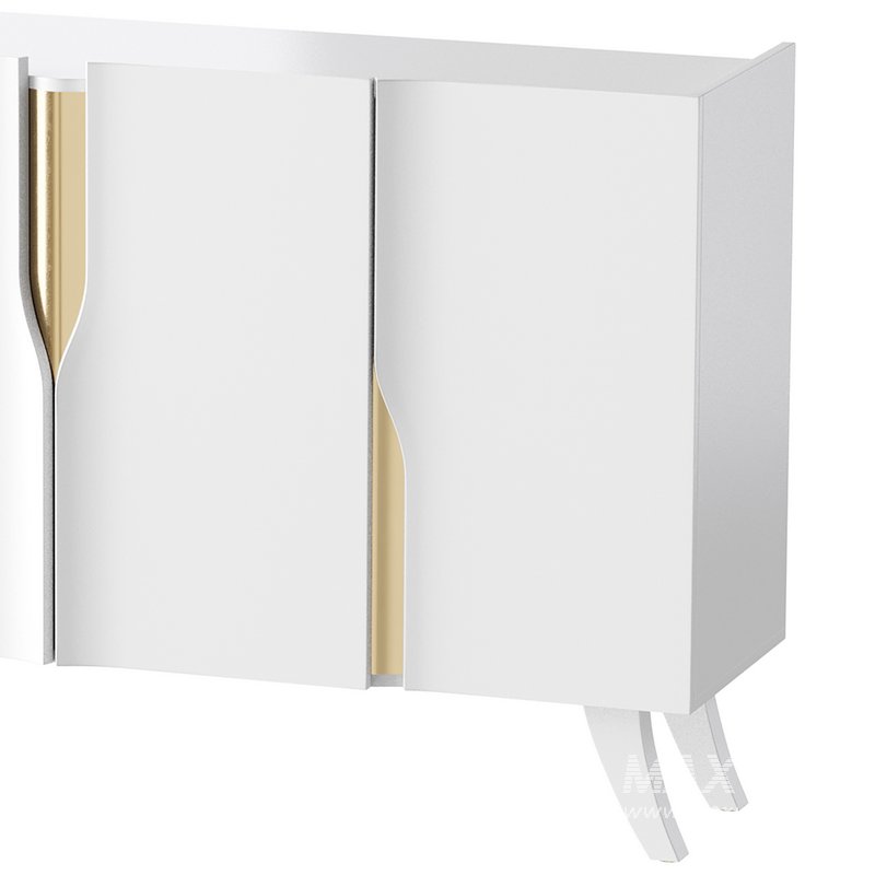 Modern White Sideboard Buffet - Image 2