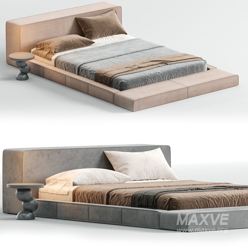 Ahmad Suede Fabric Luxury Bed - Image 2