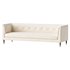 TUFTED CREAM WHITE VELVET SOFA - Thumbnail 2