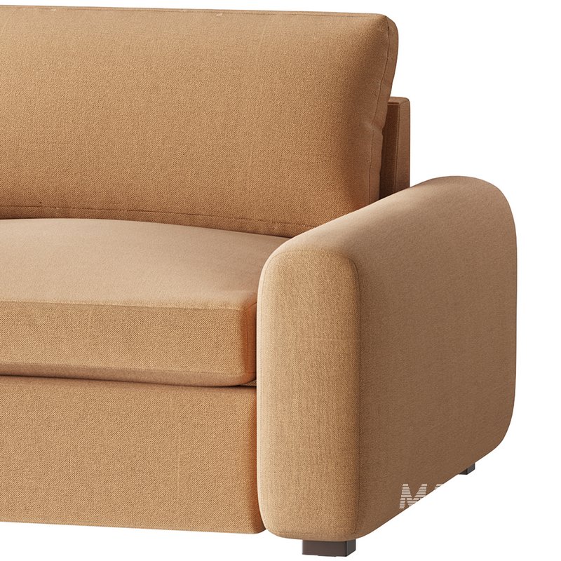 SERRAT WHITE PERFORMANCE FABRIC CHAIR AND A HALF - Image 3