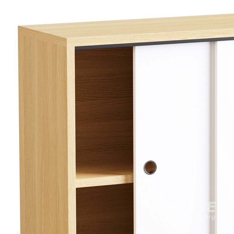 Living Room Contemporary Manufactured Wood Sideboard with Doors - Image 3