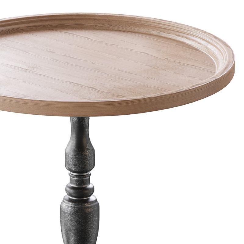 Vintage Round Side Table - Image 2