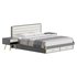 Grey Rectangular Headboard Standard Bed - Thumbnail 3