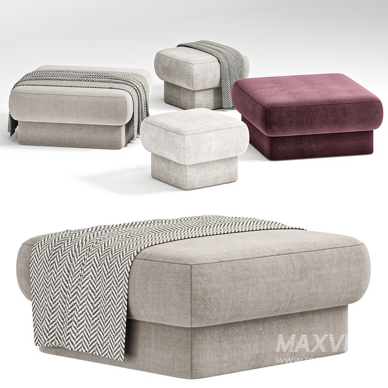 Kate Square Pouf by Domkapa - Image 2