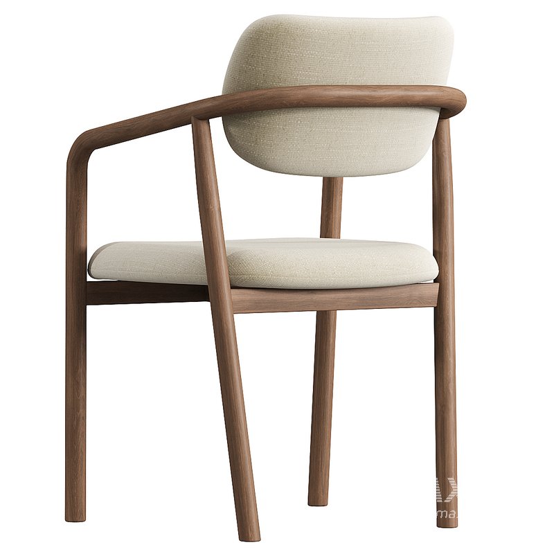 Natural Beige Dining Chair - Image 2