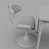 3D old chair and table - Thumbnail 7