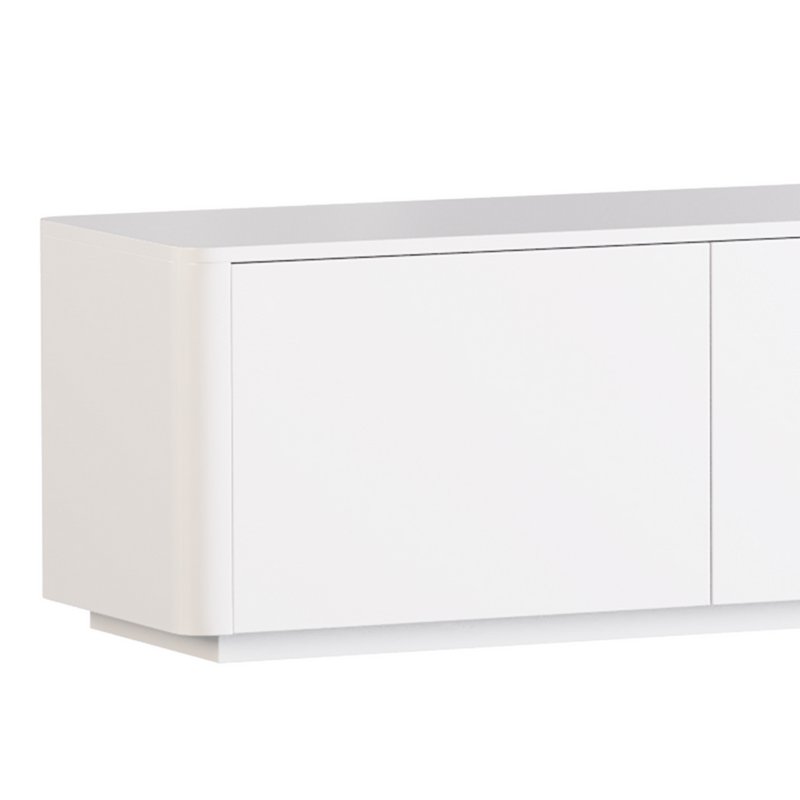 Stylish White TV Stand in Wood - Image 3