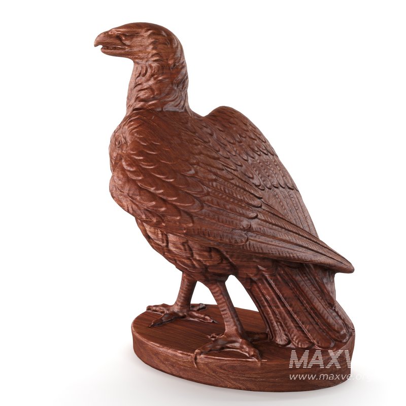 wooden eagle sculpture - Image 4