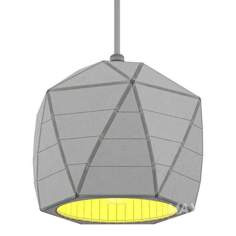 Industrial Style Cement Pendant Light - Image 2