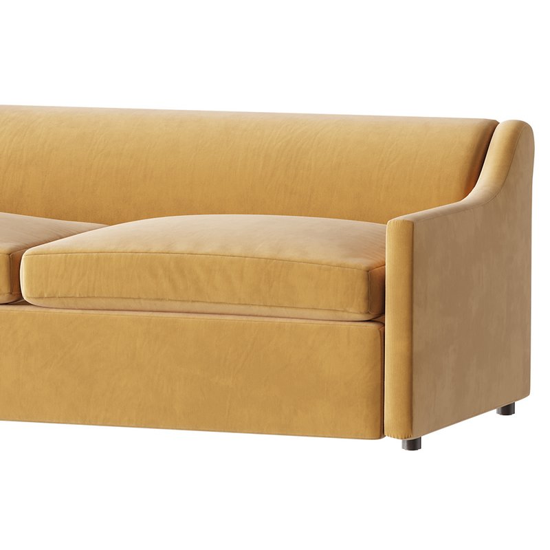 GREY PERFORMANCE FABRIC SLEEPER SOFA - Image 4