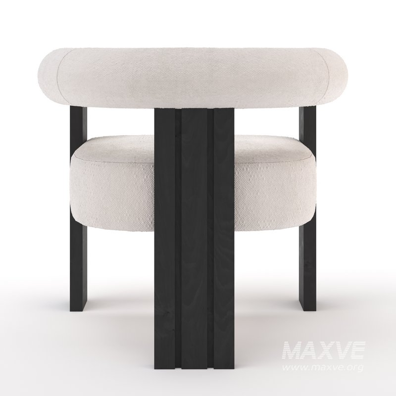 Percy Dining chair Boucle cream - Image 4