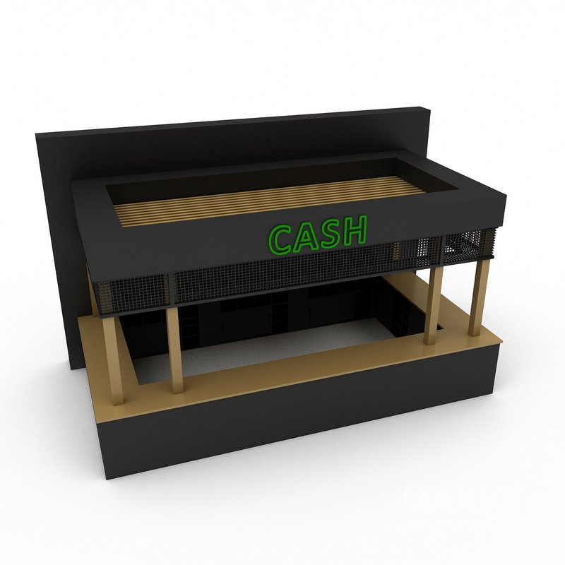 3D model bowling cash - Image 1