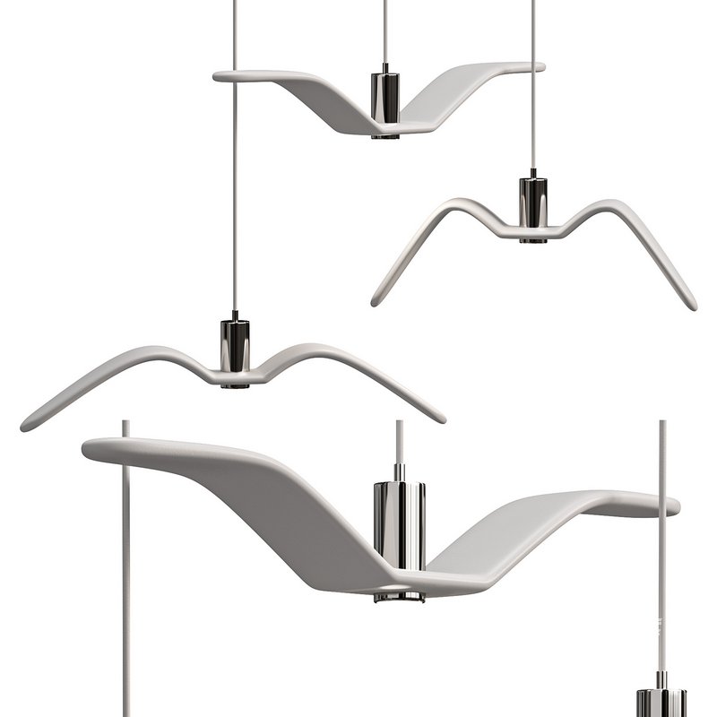 Hanging plastic Led Lamp Bird - Image 2