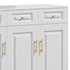 Sumptuous White Wood Sideboard Credenza - Thumbnail 4