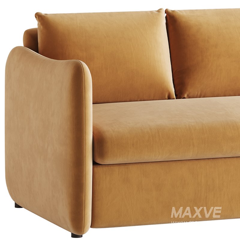 WHITE PERFORMANCE FABRIC SLEEPER SOFA - Image 6