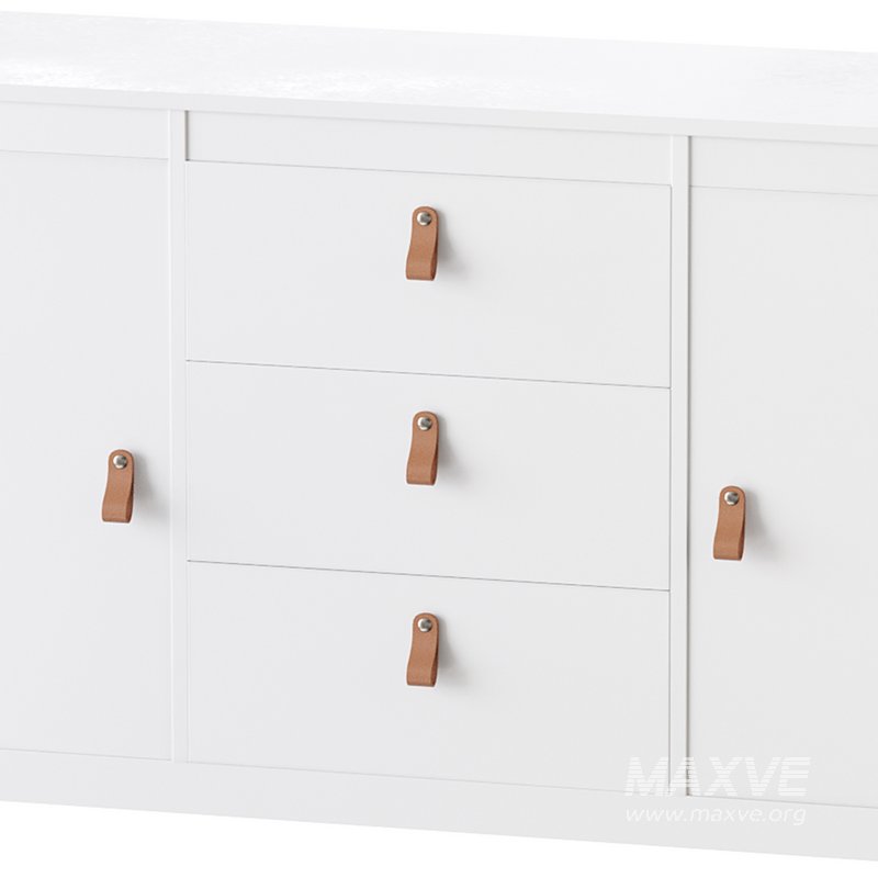 Mcintyre Wide 3 Drawer Sideboard - Image 4