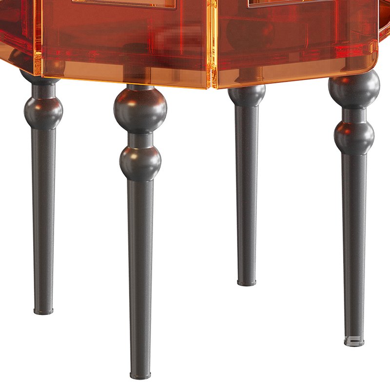 Retro Acrylic Side Table - Image 4