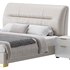 Elegant Beige Upholstered Modern Headboard Bed - Thumbnail 4