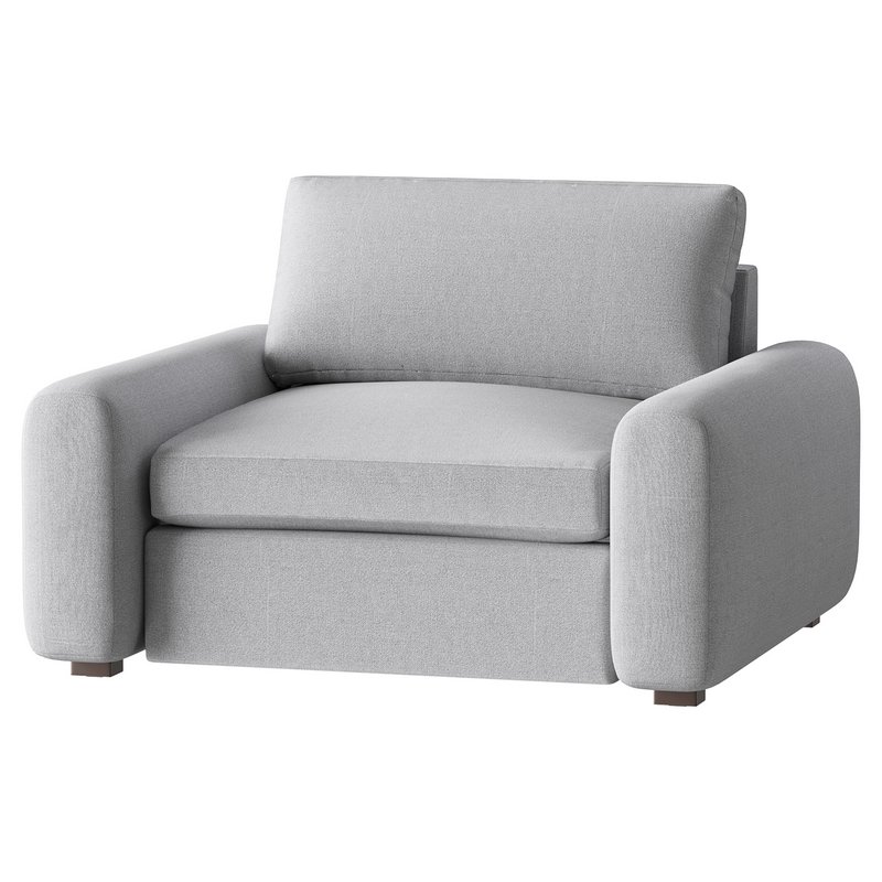 SERRAT WHITE PERFORMANCE FABRIC CHAIR AND A HALF - Image 2