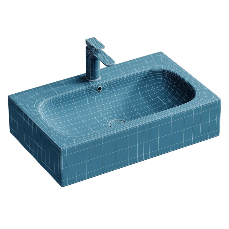 Wall-hung washbasin BS6051 – high-gloss white Bernstain - Image 3