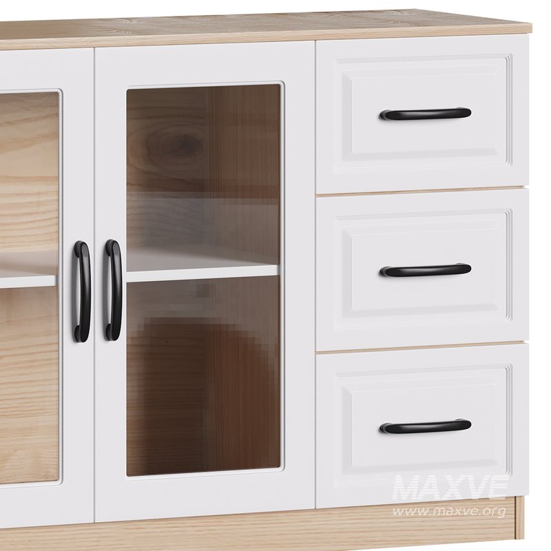 Modern Wood Buffet Cabinet 2 - Image 2