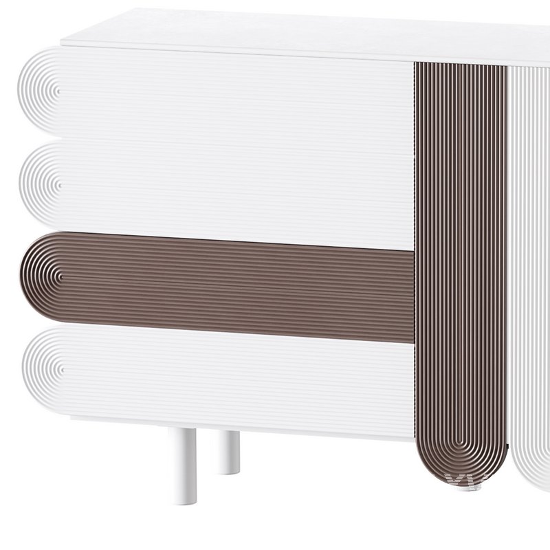 Modern White Sideboard - Image 3