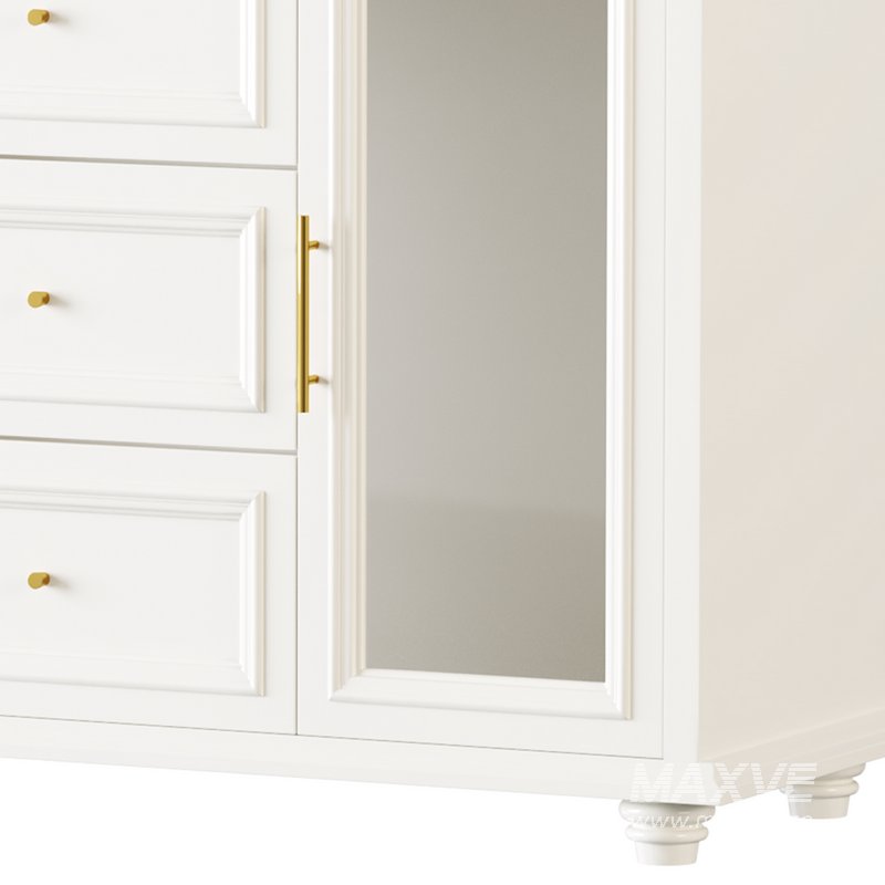 Sleek White Modern Sideboard Credenza - Image 2
