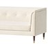 TUFTED CREAM WHITE VELVET SOFA - Thumbnail 4