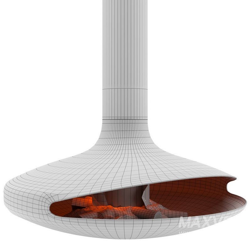 Suspended Rotating Fireplace Gyrofocus black - Image 2