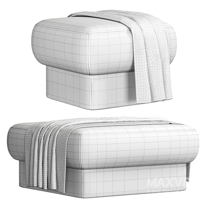 Kate Square Pouf by Domkapa - Image 3