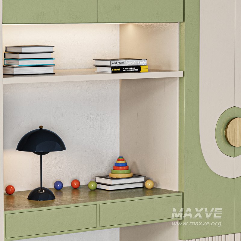 Furniture for children cupboard with toys and decor - Image 2