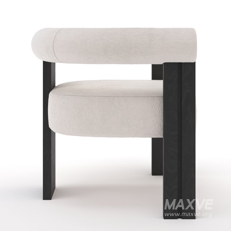 Percy Dining chair Boucle cream - Image 2