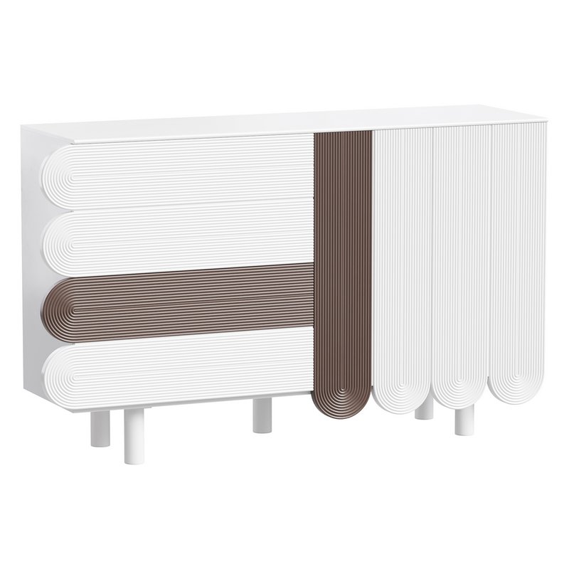 Modern White Sideboard - Image 4