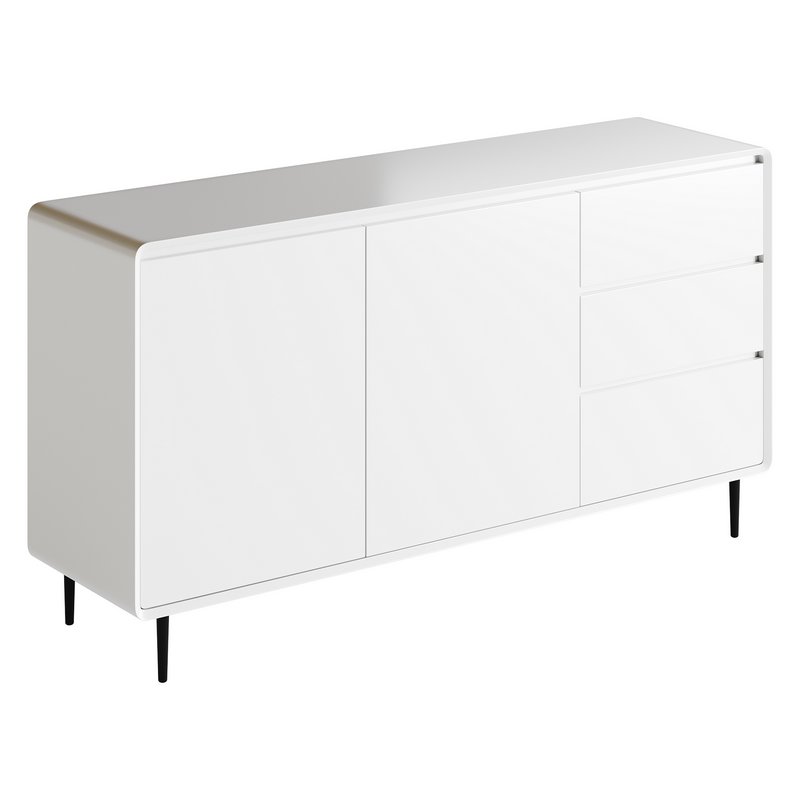 Modern Wood Sideboard with 2 Doors - Image 3
