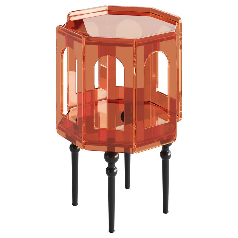 Retro Acrylic Side Table - Image 3