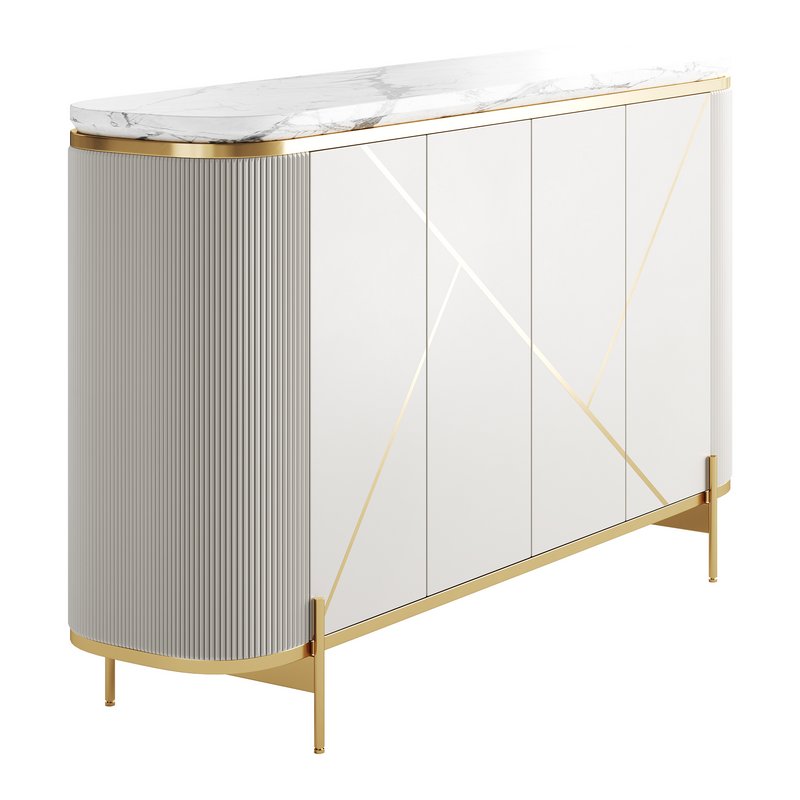 Sideboard Buffet Faux Marble - Image 4