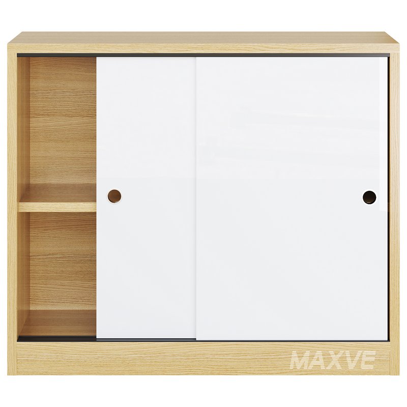 Living Room Contemporary Manufactured Wood Sideboard with Doors - Image 4