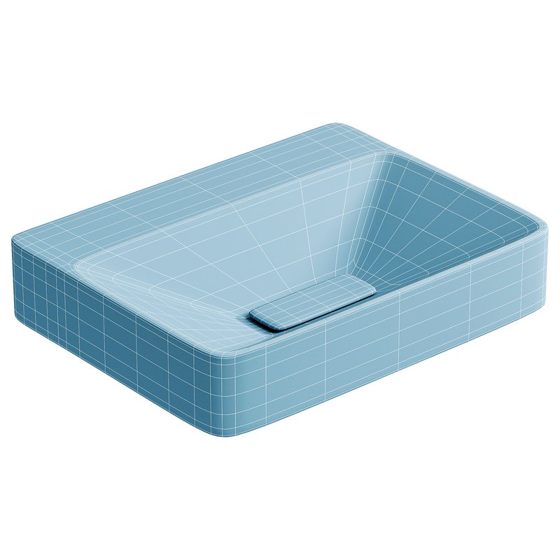 Furniture washbasin 900 mm, with tap hole, without overflow - Image 4