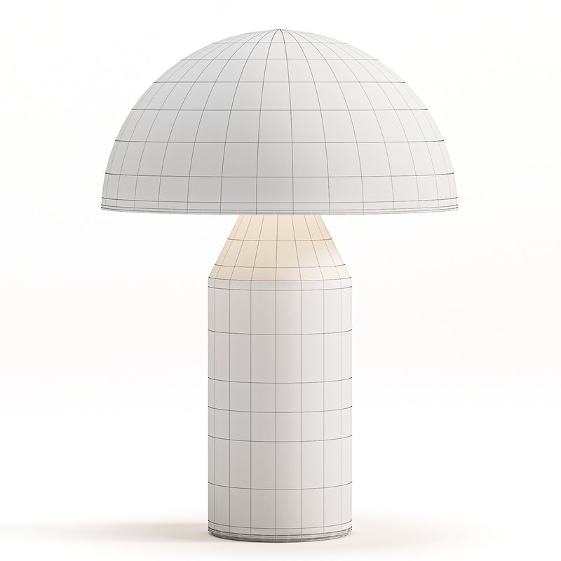Atollo Glass Table Lamp By Lumens - Image 4