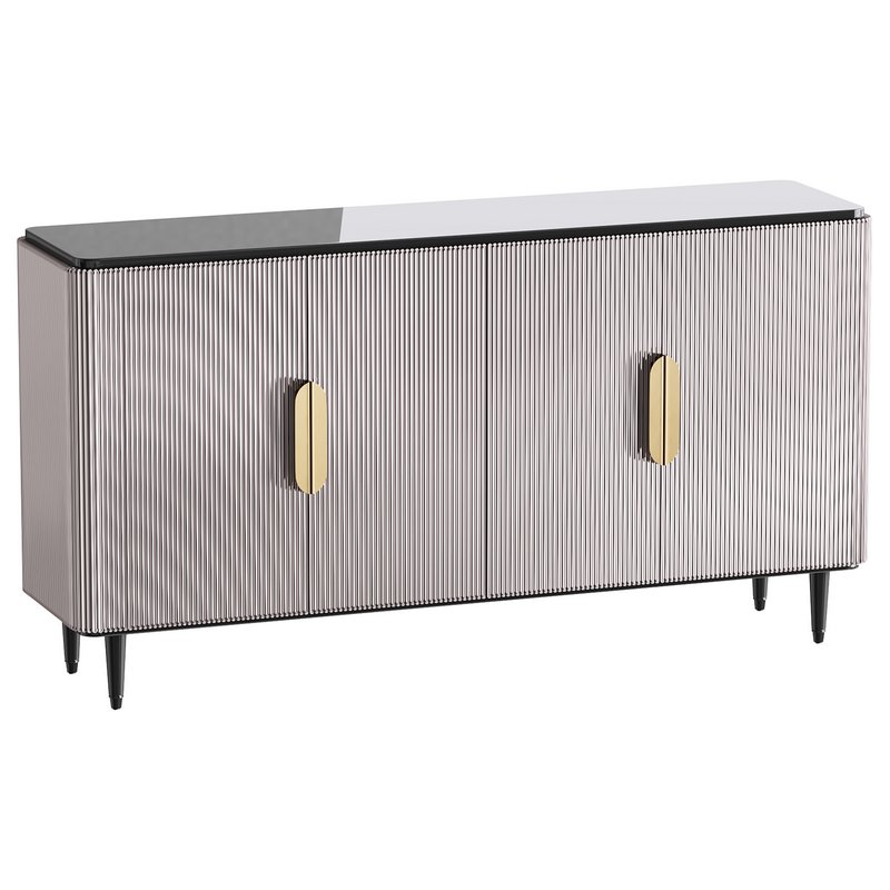 Modern Sideboard Buffet Black Kitchen - Image 5