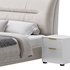 Elegant Beige Upholstered Modern Headboard Bed - Thumbnail 3
