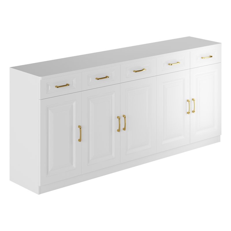 Modern Wood Sideboard Credenza 1 - Image 2