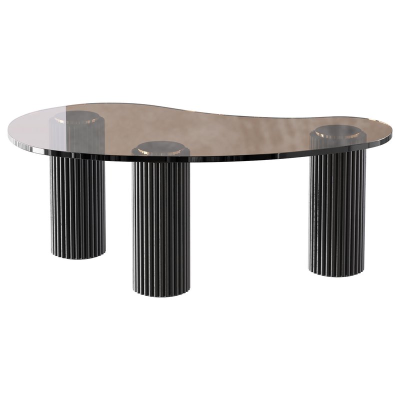 Modern Black Coffee Table - Image 4