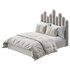 Light Wood Upholstered Panel Modern Bed - Thumbnail 4